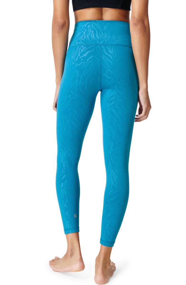 Sweaty Betty All Day High Waist Embossed Leggings, Alternate, color, 