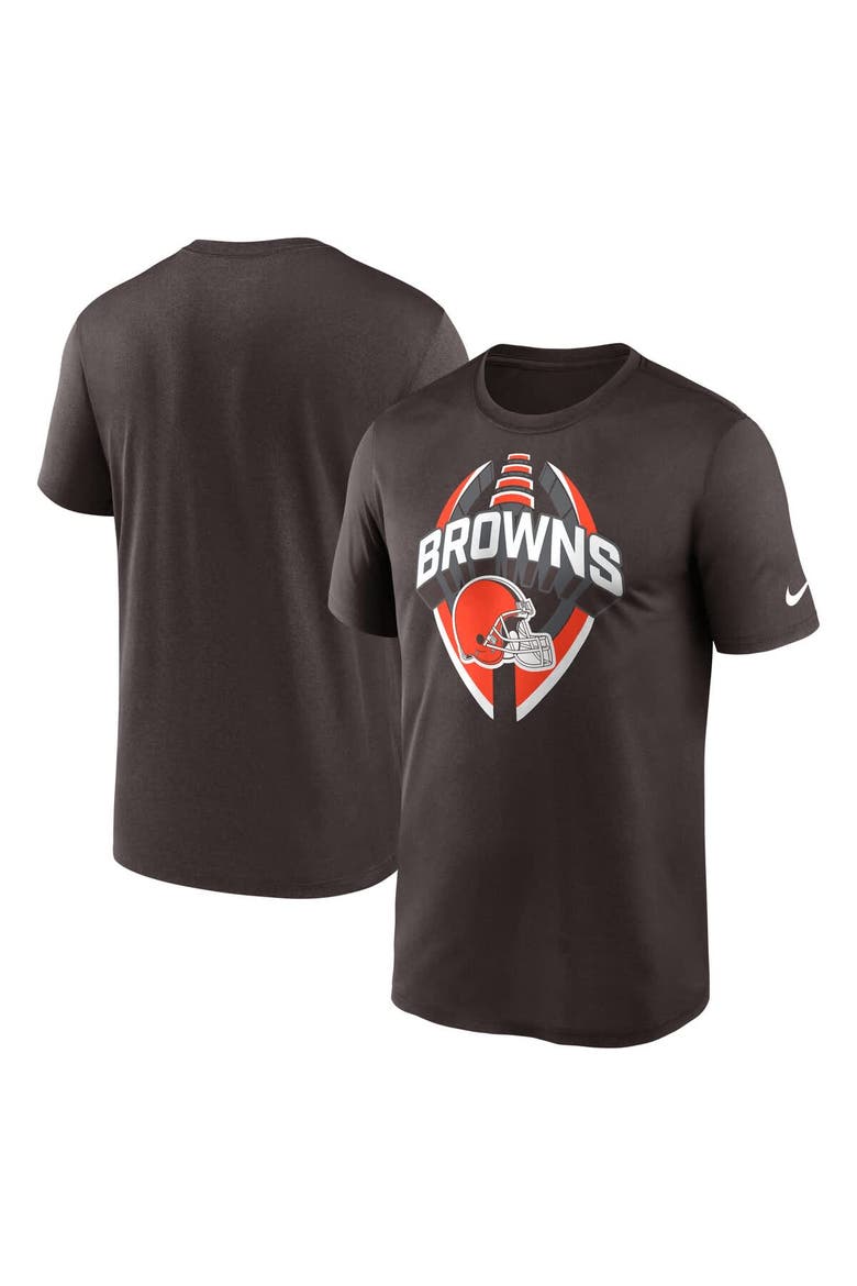 Men's Nike Brown Cleveland Browns Legend Icon Performance T-Shirt, Alternate, color, Brown