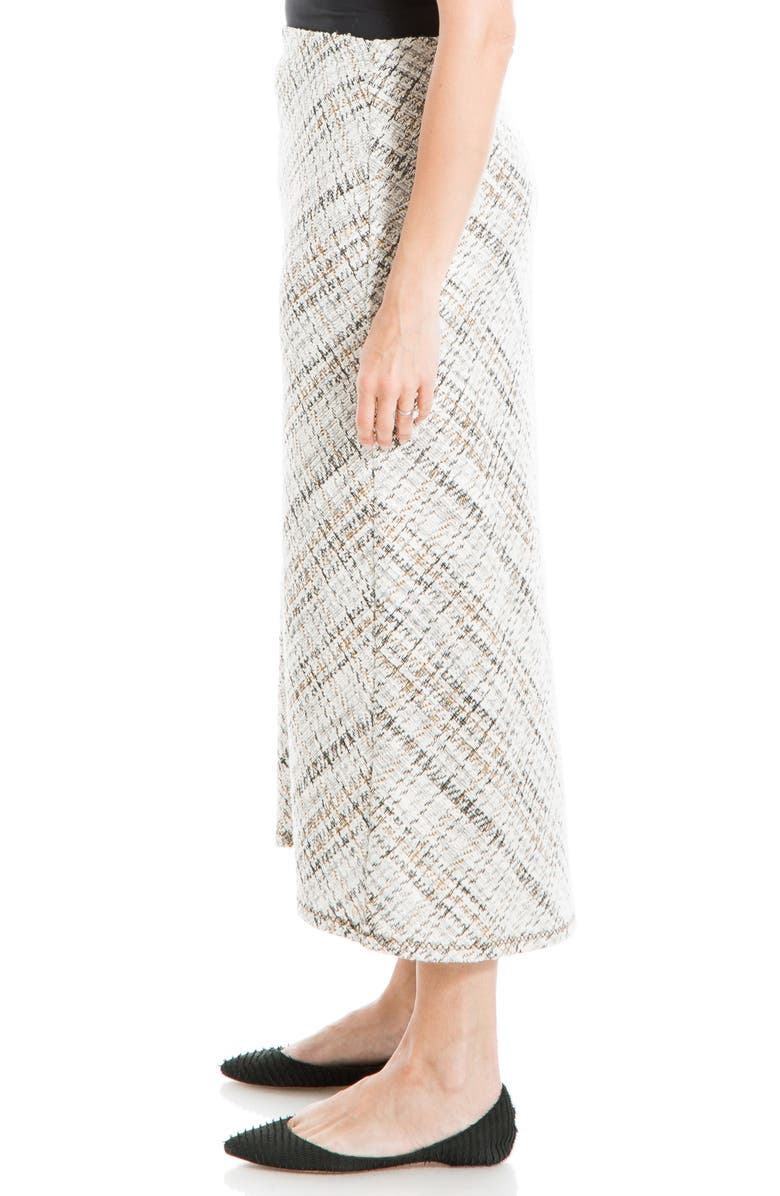 MAX STUDIO Stripe Pleated A-Line Skirt main image 1