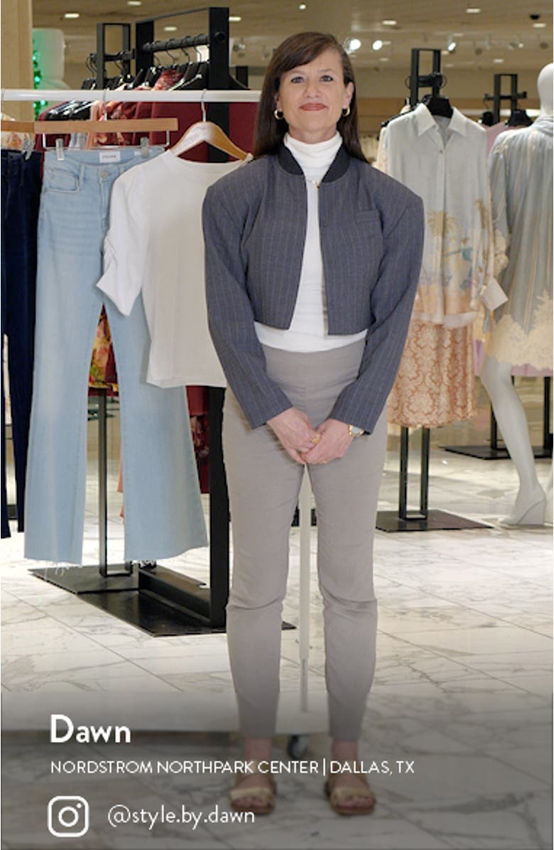 Pinstripe Crop Jacket, sales video thumbnail