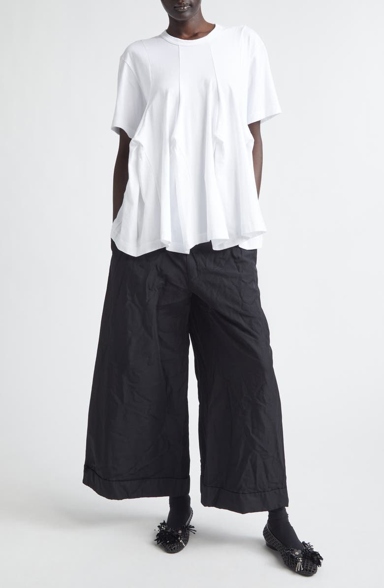 Comme des Garçons Comme des Garçons Paneled Peplum T-Shirt, Alternate, color, White