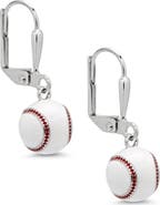 Lily Nily Kids' 3D Baseball Leverback Drop Earrings
