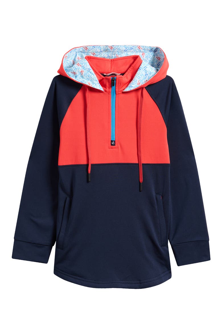 Kids' Logan Hoodie, Main, color, RED-NVY