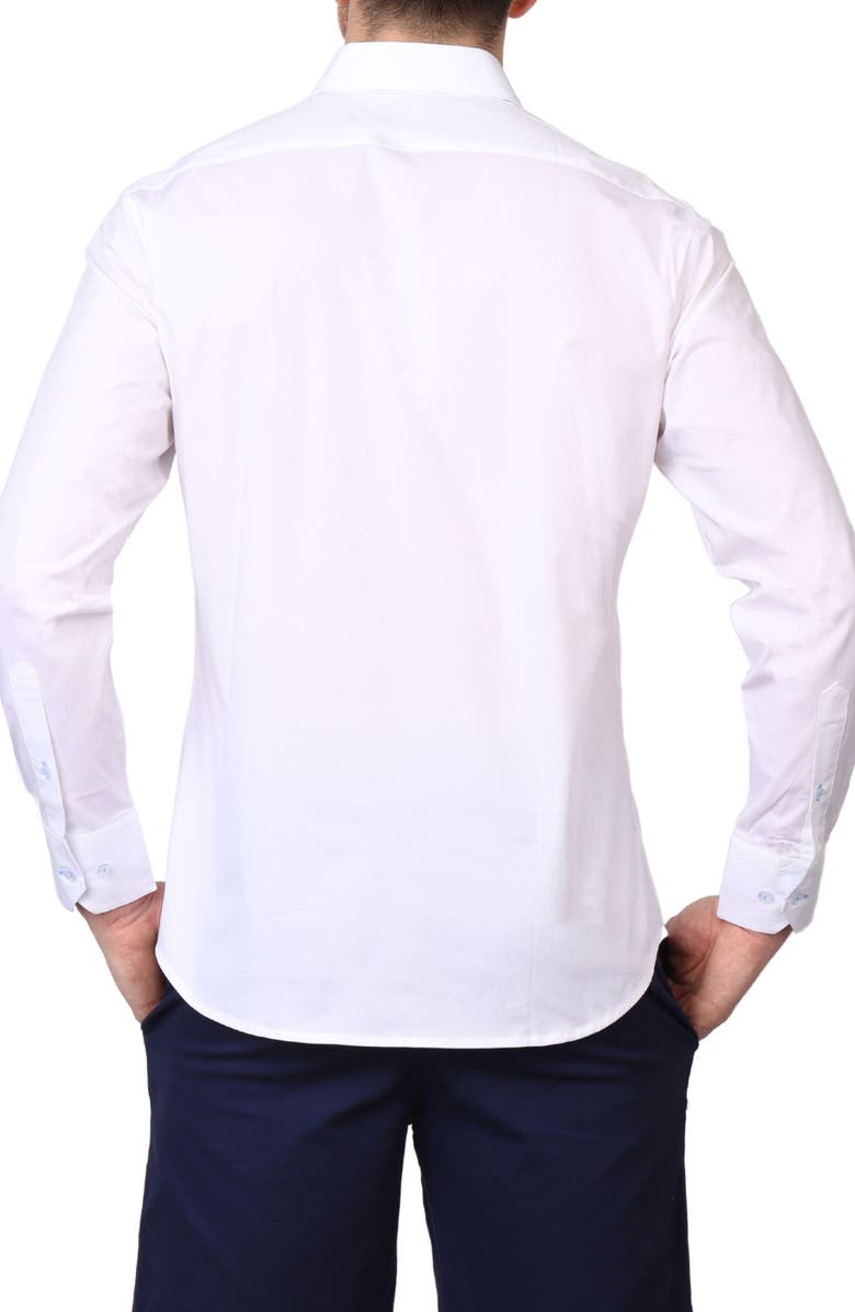 TailorByrd Solid Stretch Cotton Button-Up Shirt, Alternate, color, 