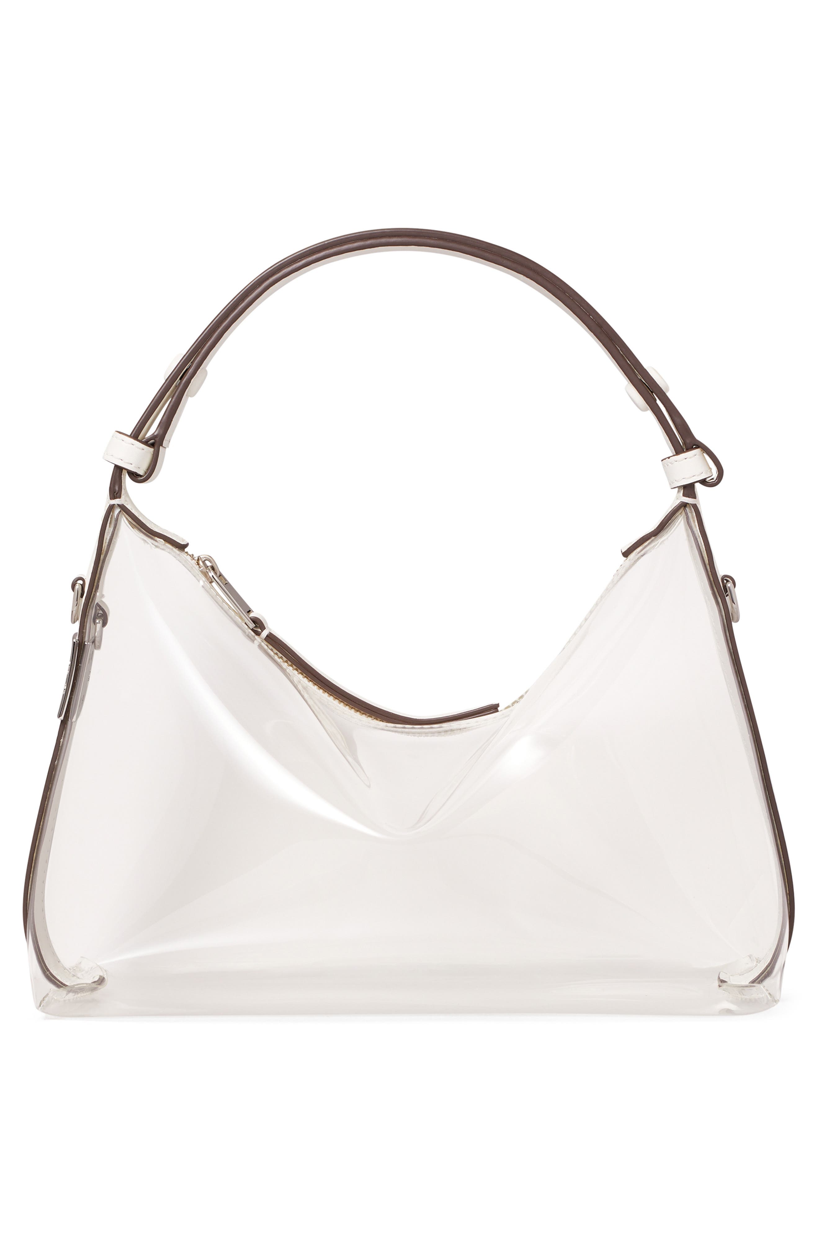 Tory Burch Mellow Transparent Shoulder Bag, Alternate, color, Clear Water