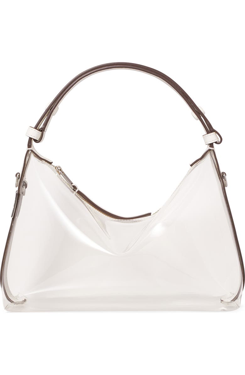 Tory Burch Mellow Transparent Shoulder Bag, Alternate, color, Clear Water