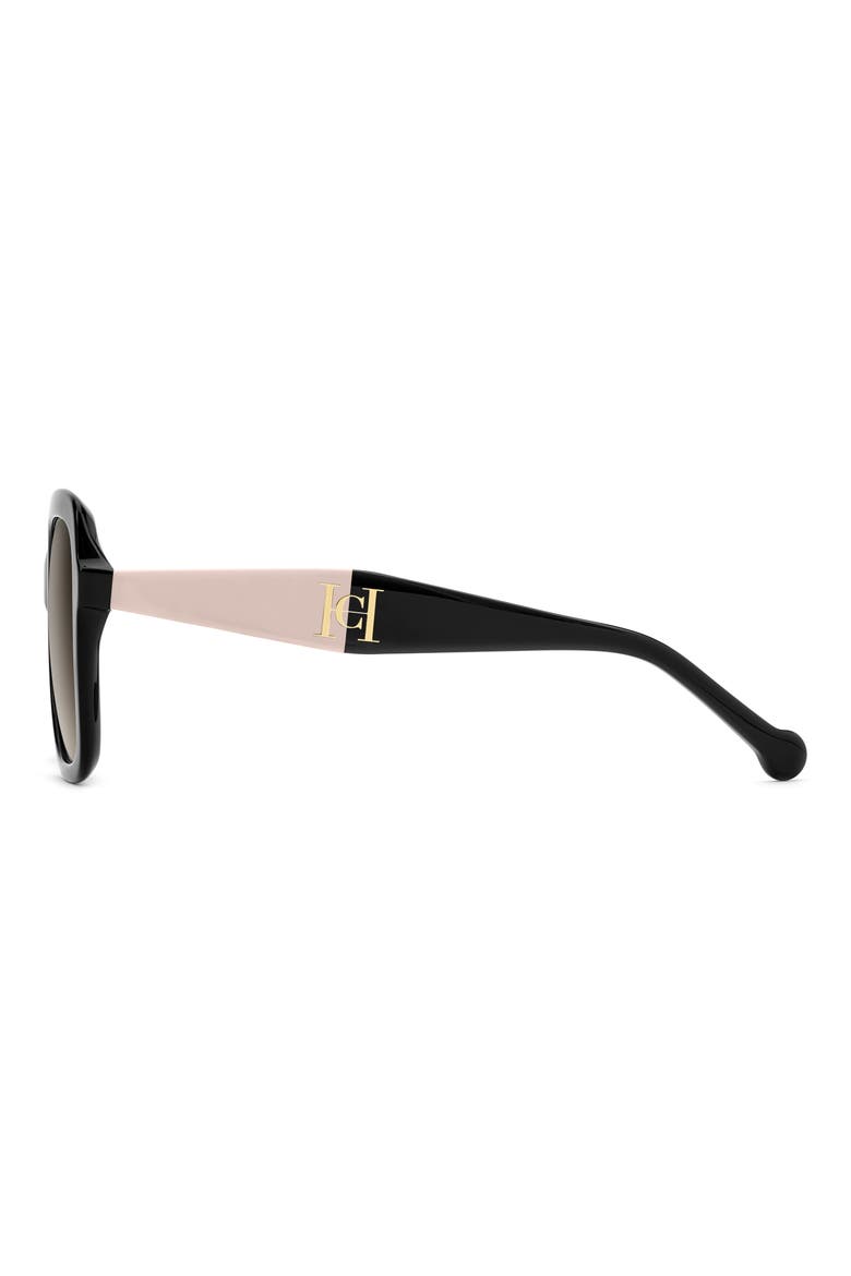 56mm Gradient Square Sunglasses, Alternate, color, BLACK BEIGE/ BROWN