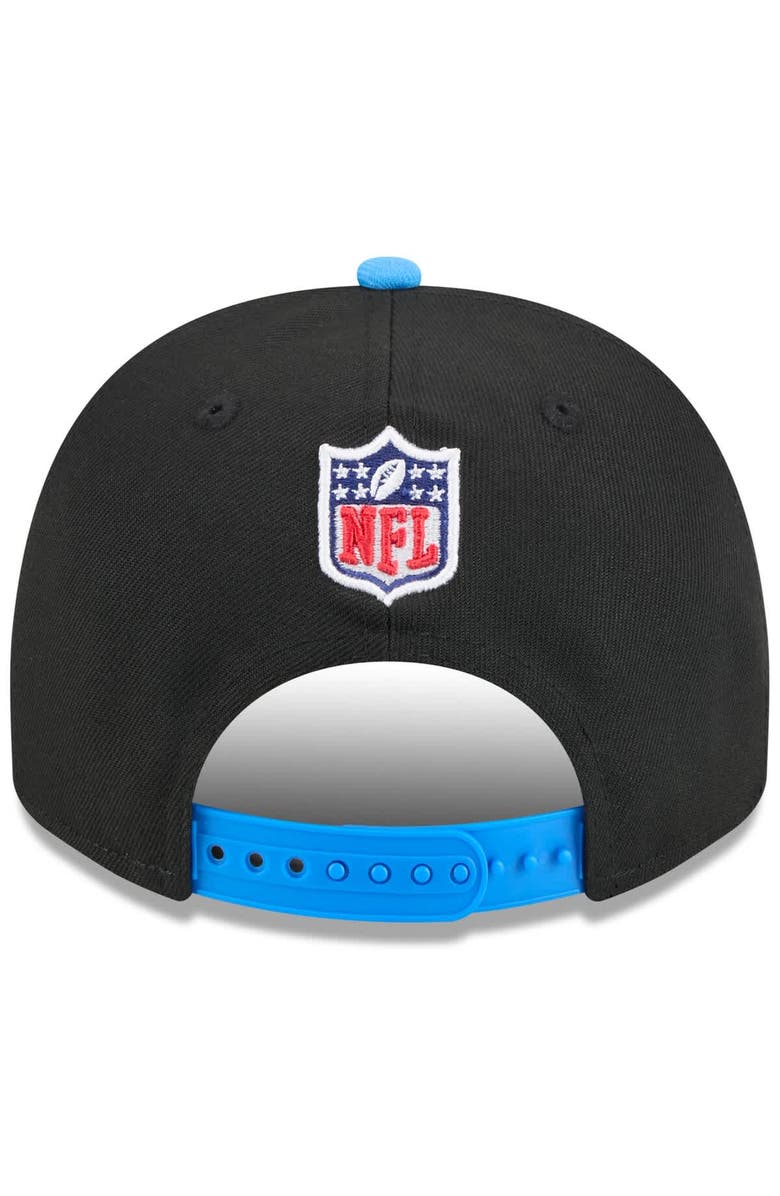 New Era Men's New Era  Black/Powder Blue Los Angeles Chargers 2025 NFL Draft A-Frame 9FIFTY Snapback Hat, Alternate, color, 