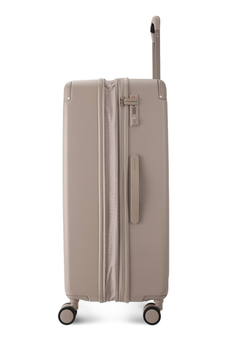 Nostos Matte Large Spinner Suitcase, Alternate, color, SAHARA