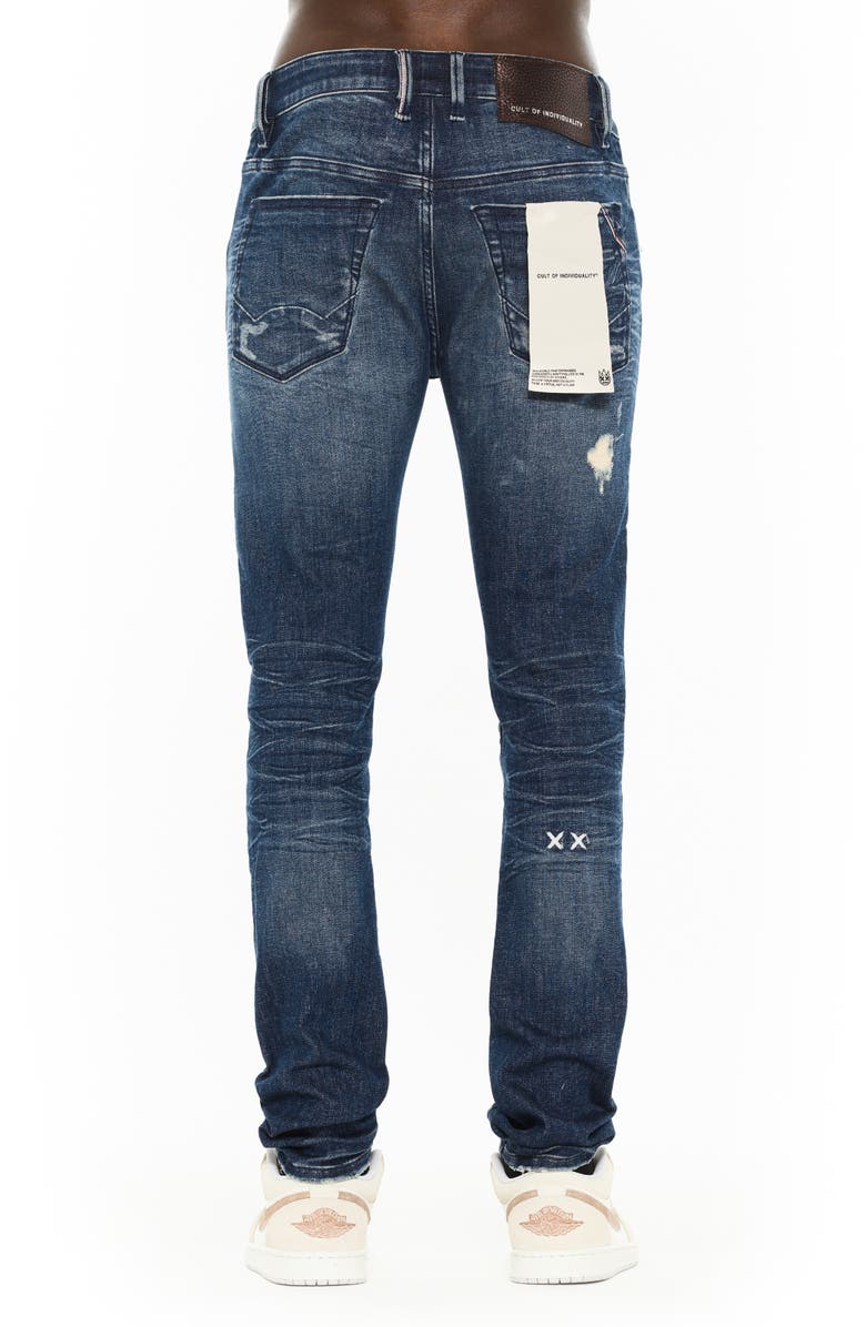 Cult of Individuality Punk 601 Ripped Super Skinny Jeans, Alternate, color, Viker