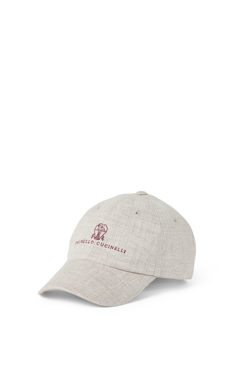 Brunello Cucinelli Diagonal twill Baseball cap, Main, color, 