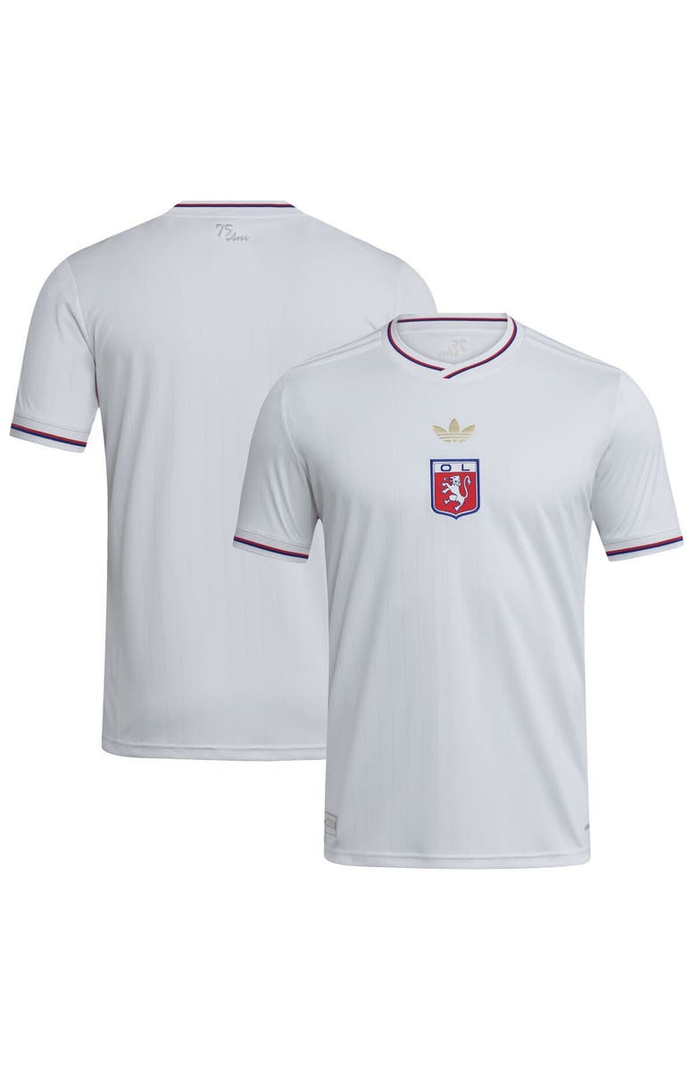 adidas Men's adidas  White Olympique Lyonnais 2025/26 Home Replica Jersey, Main, color, White