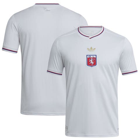 Men's adidas  White Olympique Lyonnais 2025/26 Home Replica Jersey