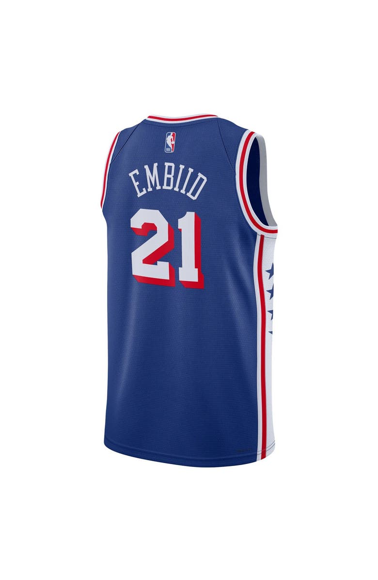 Nike Youth Nike Joel Embiid Royal Philadelphia 76ers Swingman Jersey - Icon Edition, Alternate, color, Royal