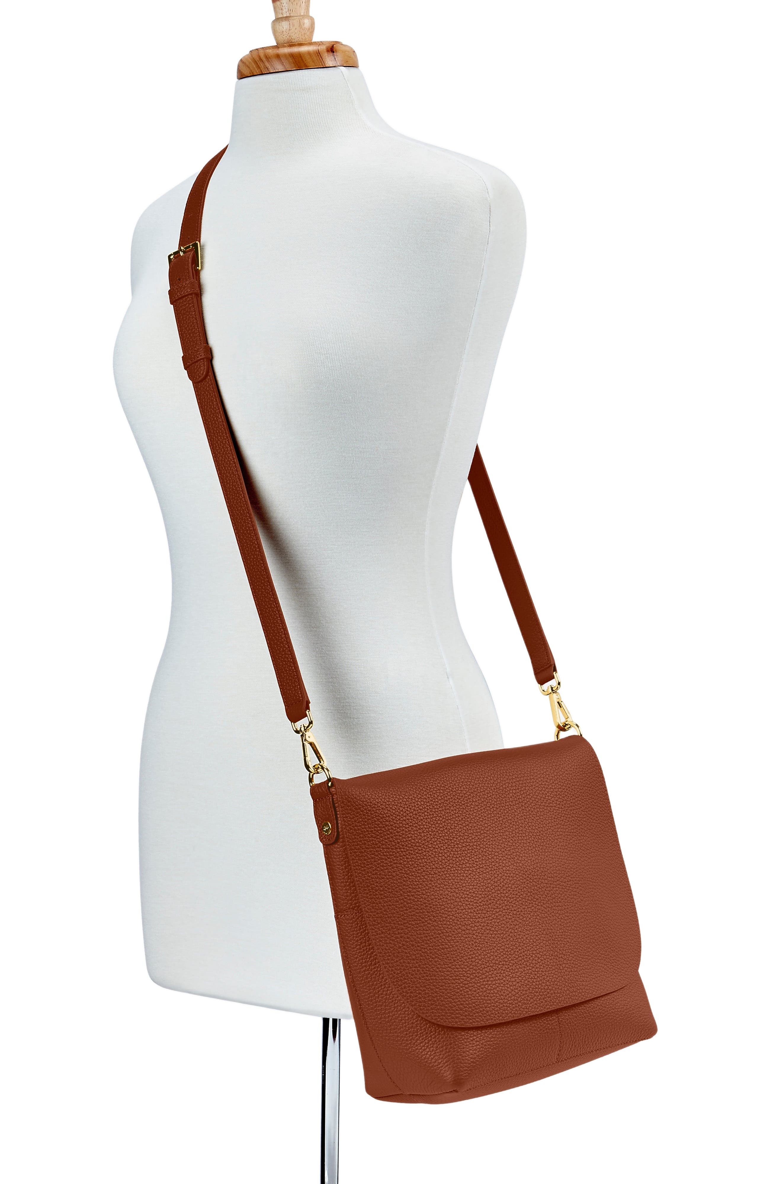 GiGi New York ANDIE CROSSBODY, Alternate, color, Saddle