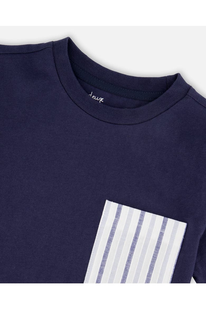 Short Sleeve Jersey T-Shirt with Chest Pocket, Alternate, color, Dark Blue