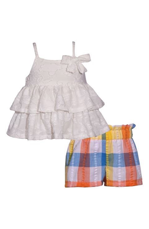 Kids' Tiered Tank Top & Seersucker Shorts (Little Kid)