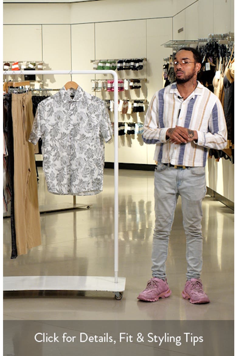 Hogan Floral Short Sleeve Button-Up Shirt video