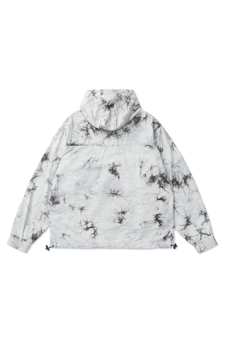 Owais Tie Dye Hooded Anorak Jacket, Alternate, color, TIE DYE GREY
