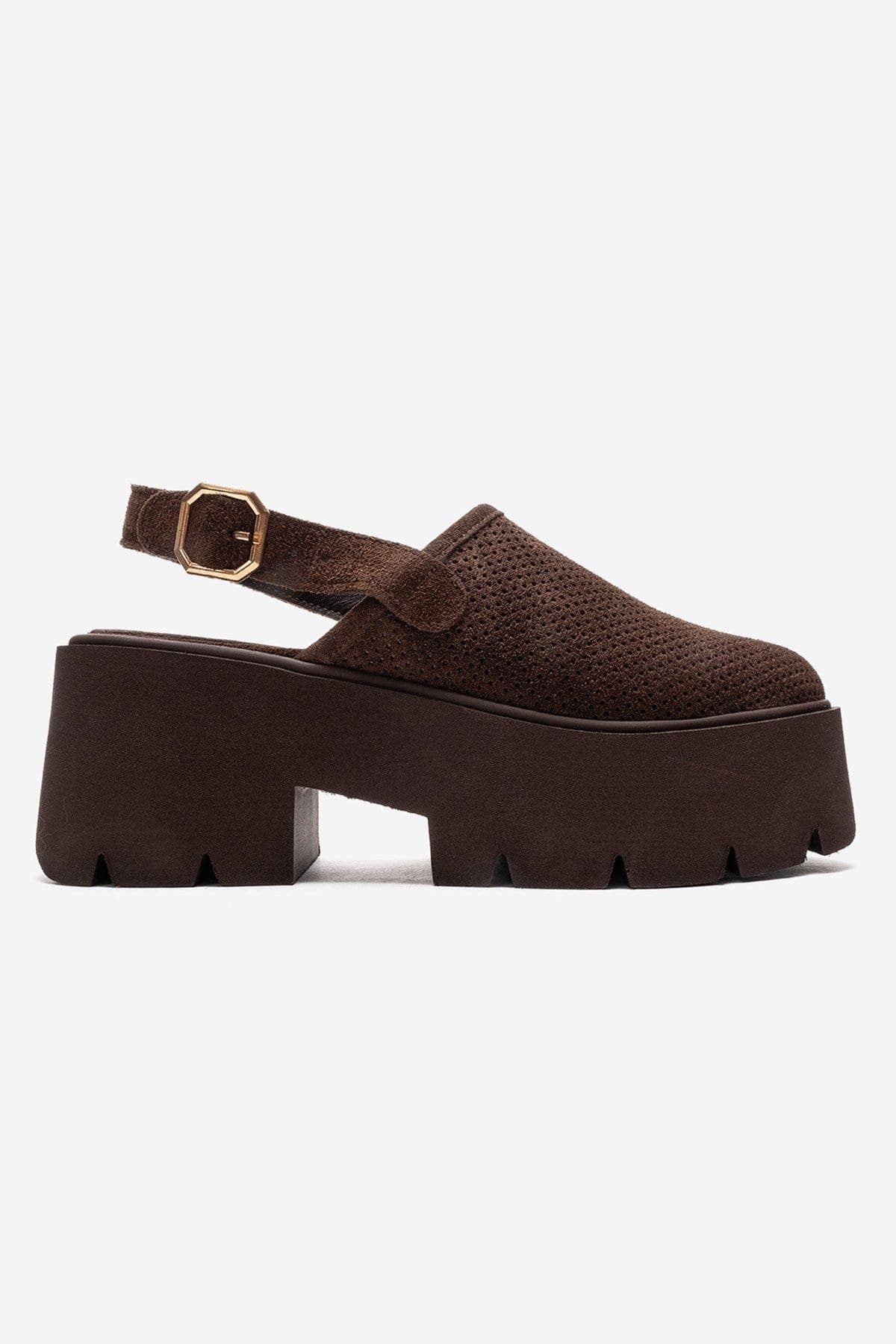 Forever & Always Shoes Caldris Leather Platform Sandal, Alternate, color, Brown Suede