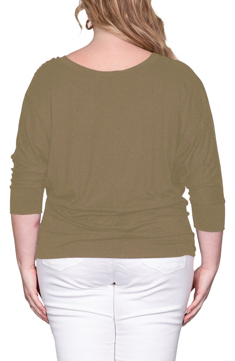 Standards & Practices Dolman Sleeve Stretch Modal Top, Alternate, color, Olive
