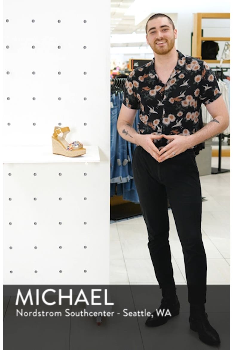Dew Drops Vegan Espadrille Wedge Sandal video