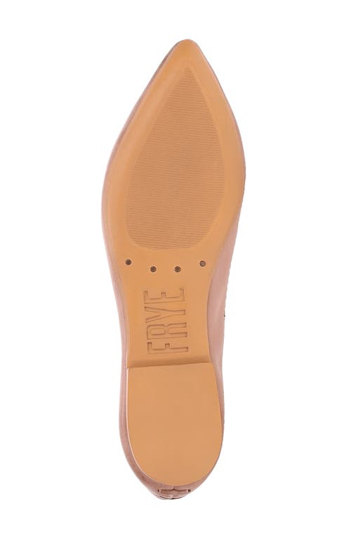 Frye Heather Pointed Toe Ballet Flat In Woodrose