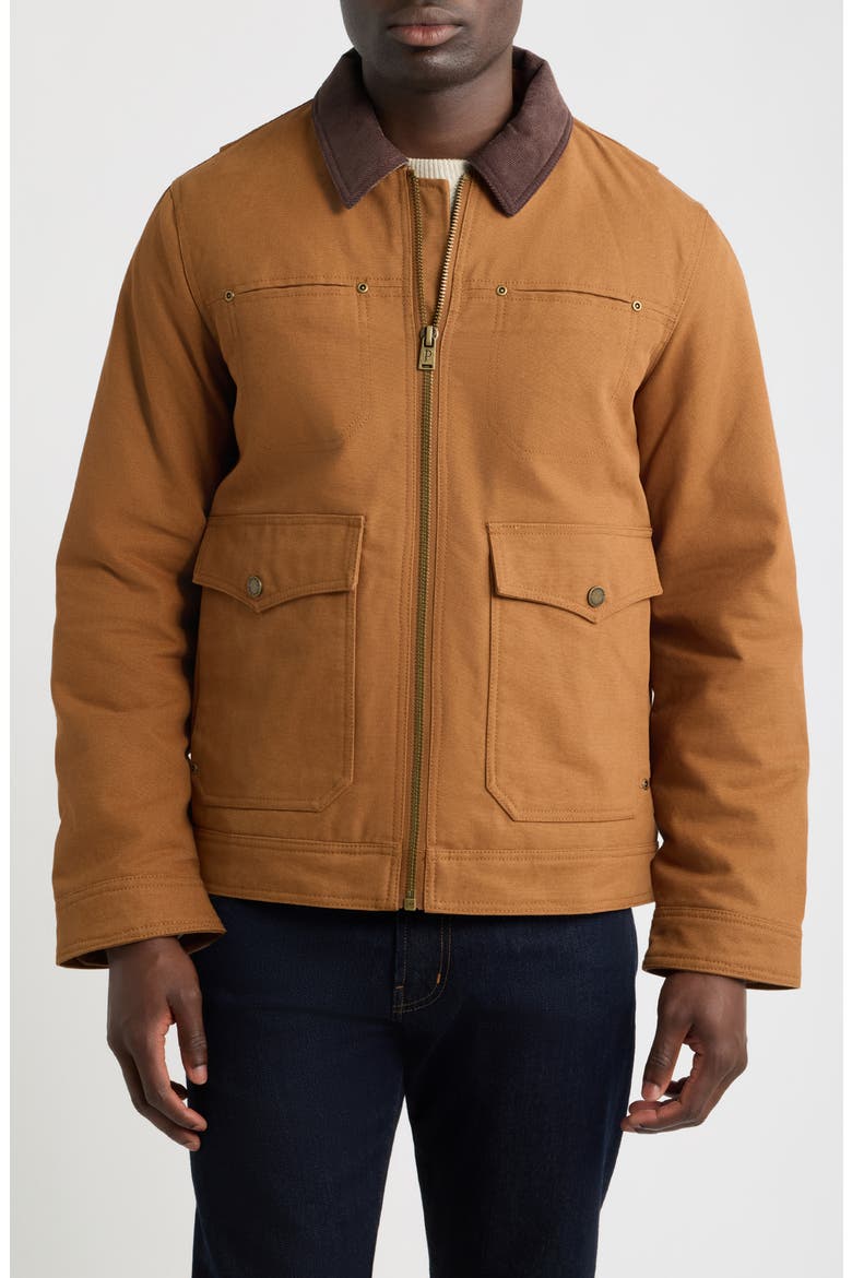 Carson City Cotton Canvas Ranch Jacket, Alternate, color, WHISKY