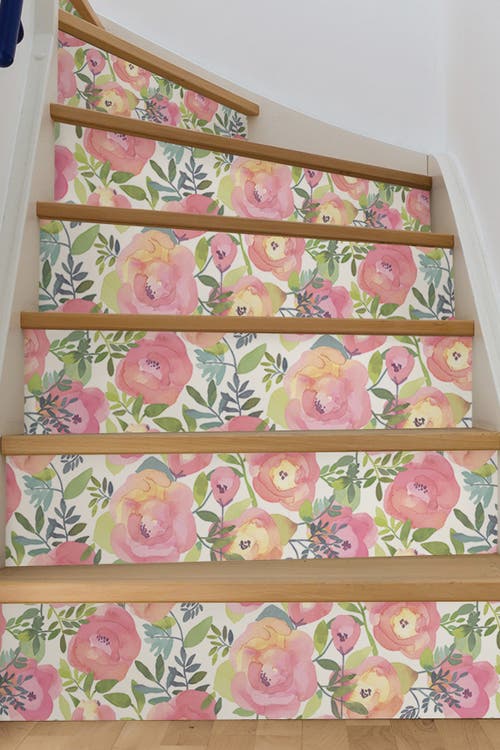 Wallpops Peachy Keen Pink Peel & Stick Wallpaper In Pink