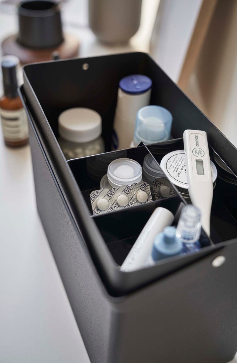 Yamazaki Odds & Ends Steel Organizer, Alternate, color, Black