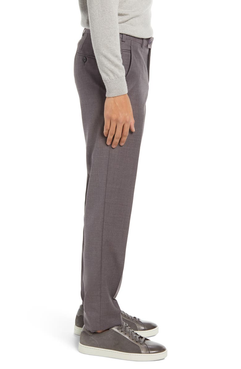 Ted Baker London Jerome Flat Front Wool Dress Pants, Alternate, color, 