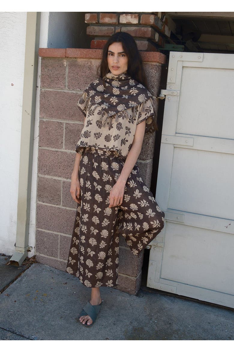 Oversized Tassel Bandana, Alternate, color, Botanical