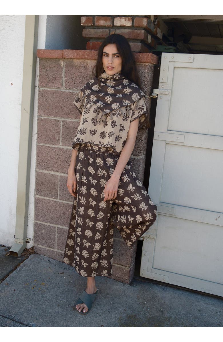 Ace & Jig Oversized Tassel Bandana, Alternate, color, Botanical