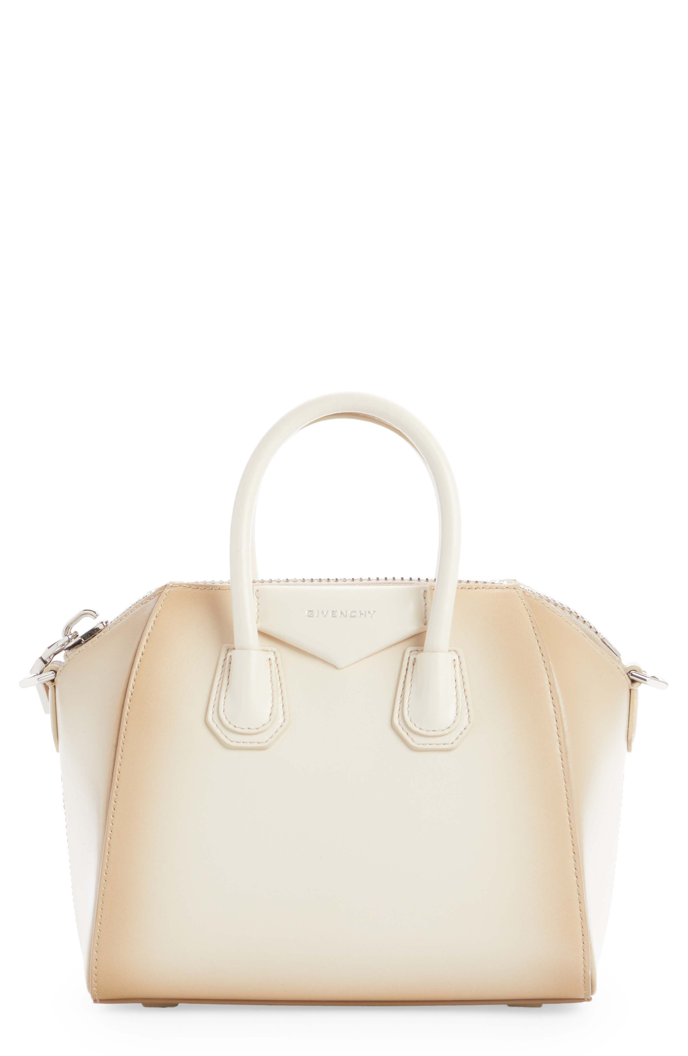 Givenchy Small Antigona Leather Top Handle Bag, Main, color, 