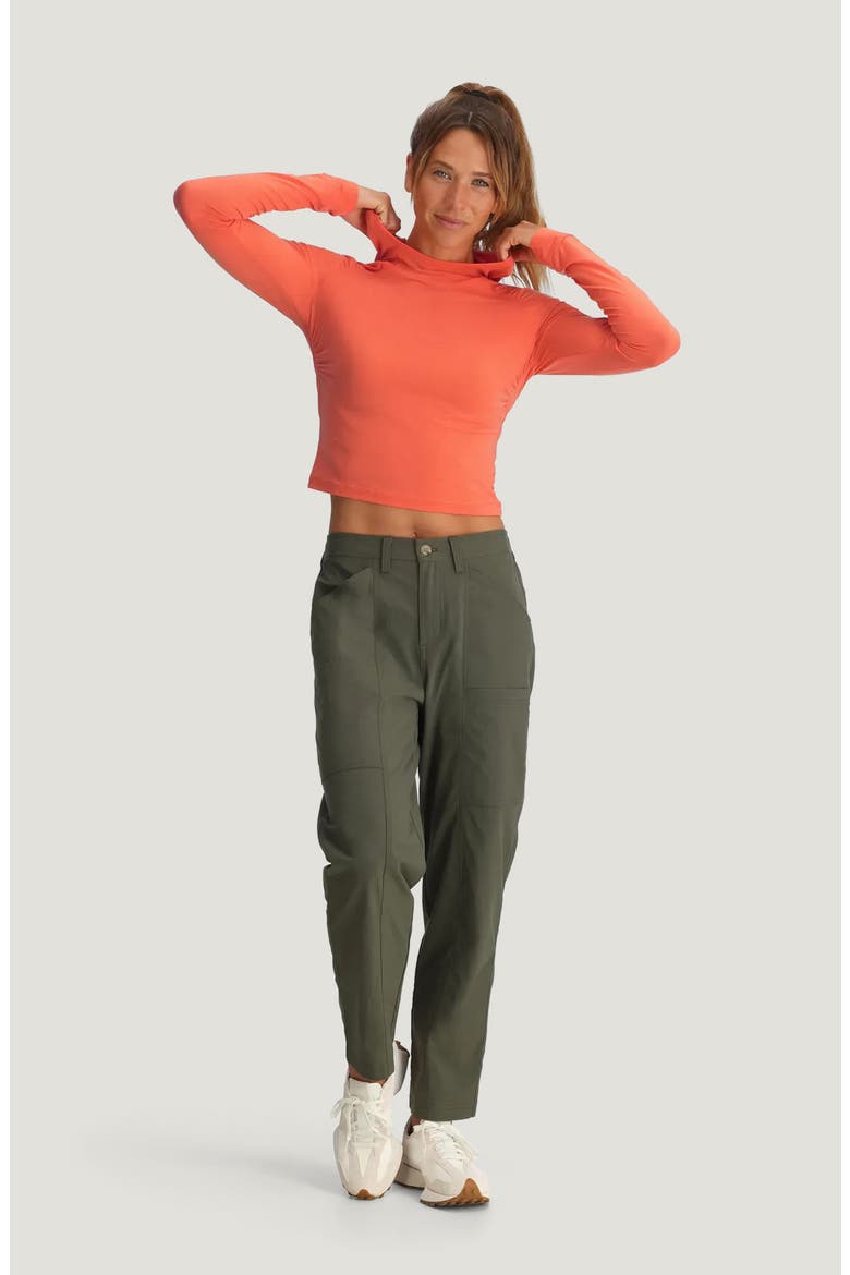 Elevate Fitted Lightweight Performance Hoodie, Alternate, color, FLAMINGO