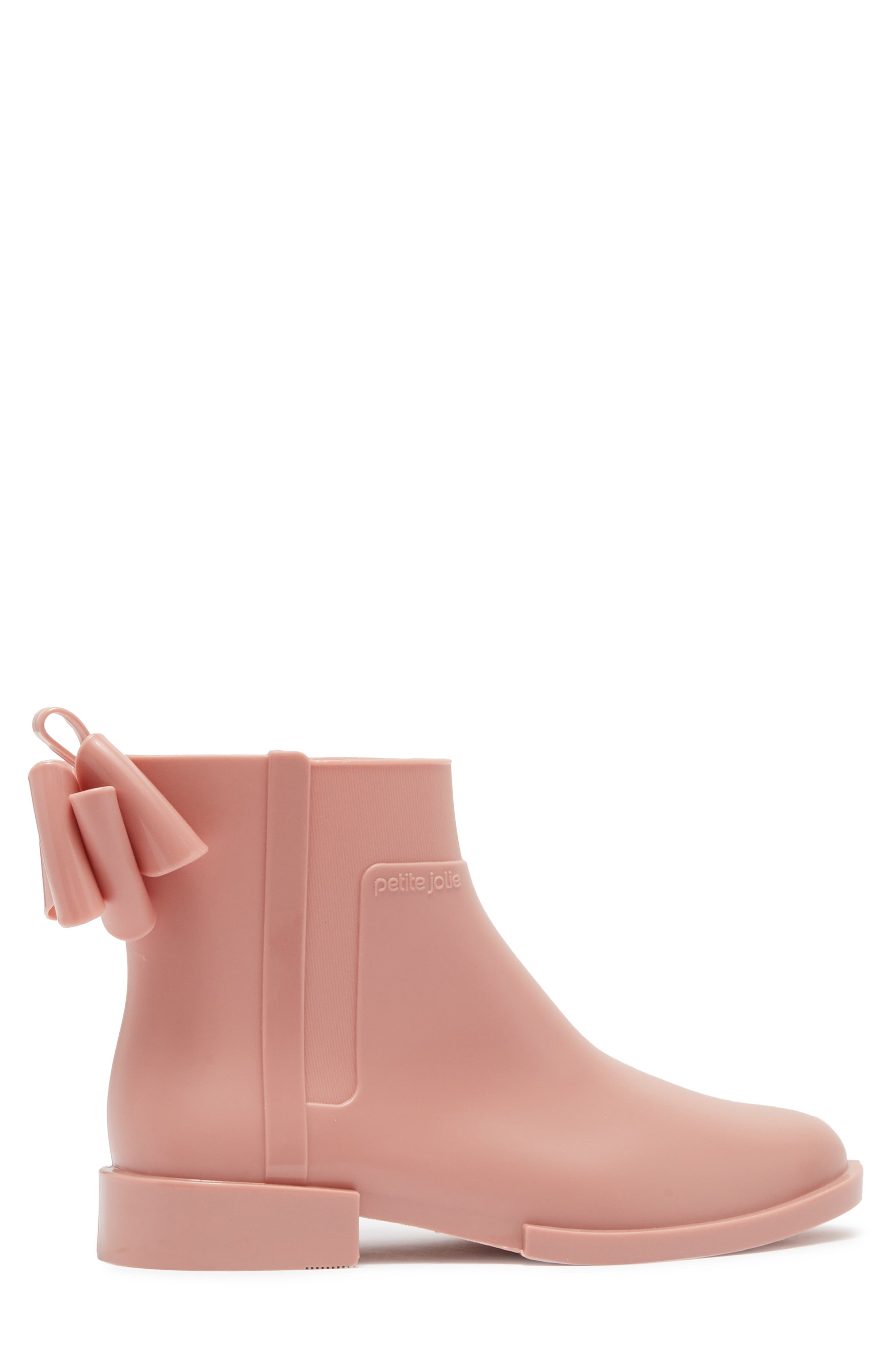 PETITE JOLIE Tyler Bow Tie Zip Rubber Boot, Alternate, color, 