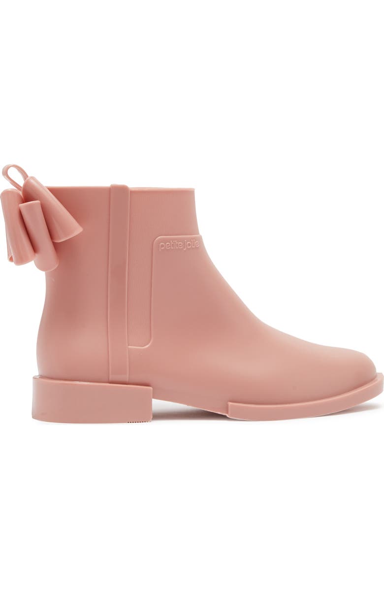 PETITE JOLIE Tyler Bow Tie Zip Rubber Boot, Alternate, color,