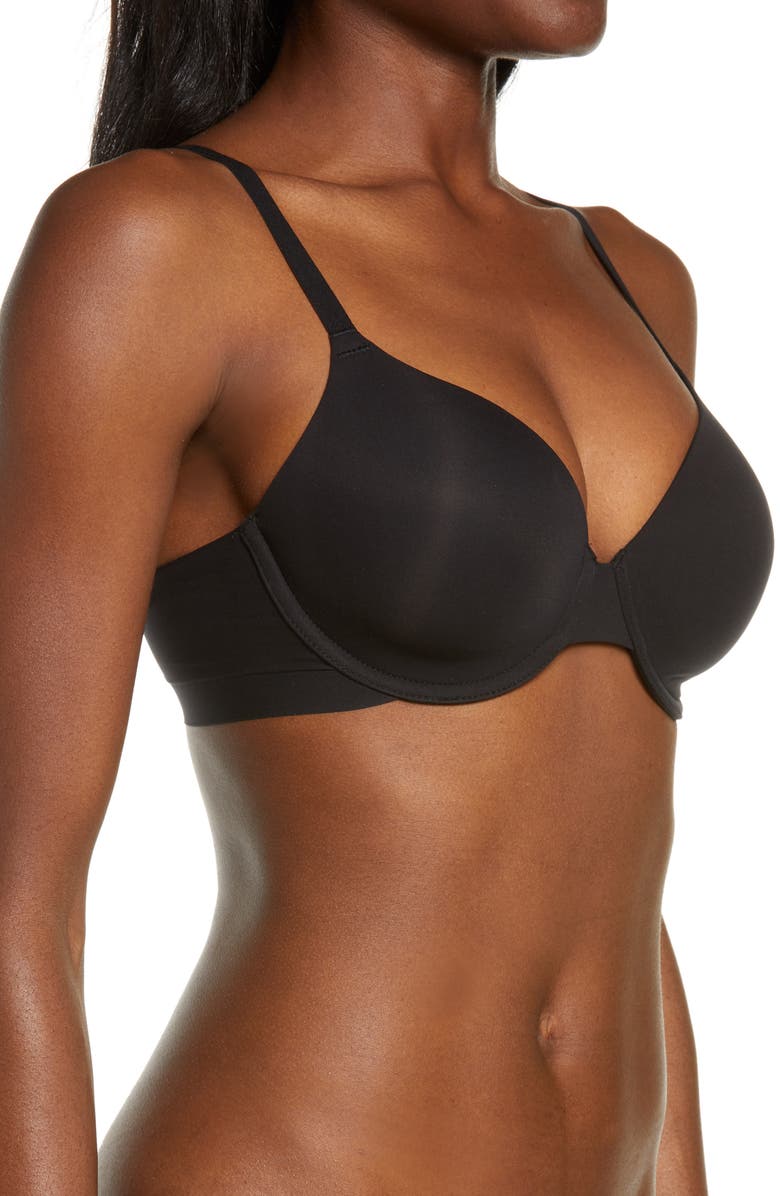 Wacoal Comfort First Underwire T-Shirt Bra, Alternate, color, Black