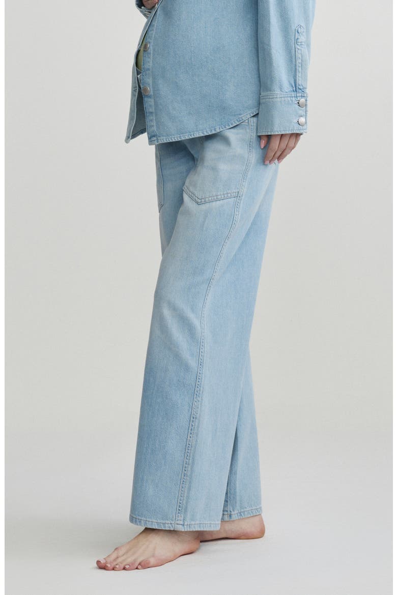 Maternity Hepburn High Waist Wide Leg Jeans, Alternate, color, BEACHFRONT AURA