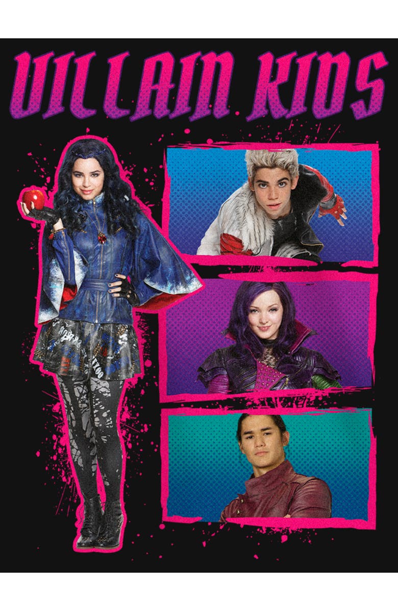 Descendants Girl's Descendants Villain Kids  Graphic T-Shirt, Alternate, color, Black