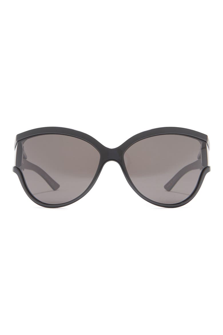 63mm Cat Eye Sunglasses, Main, color, BLACK BLACK GREY