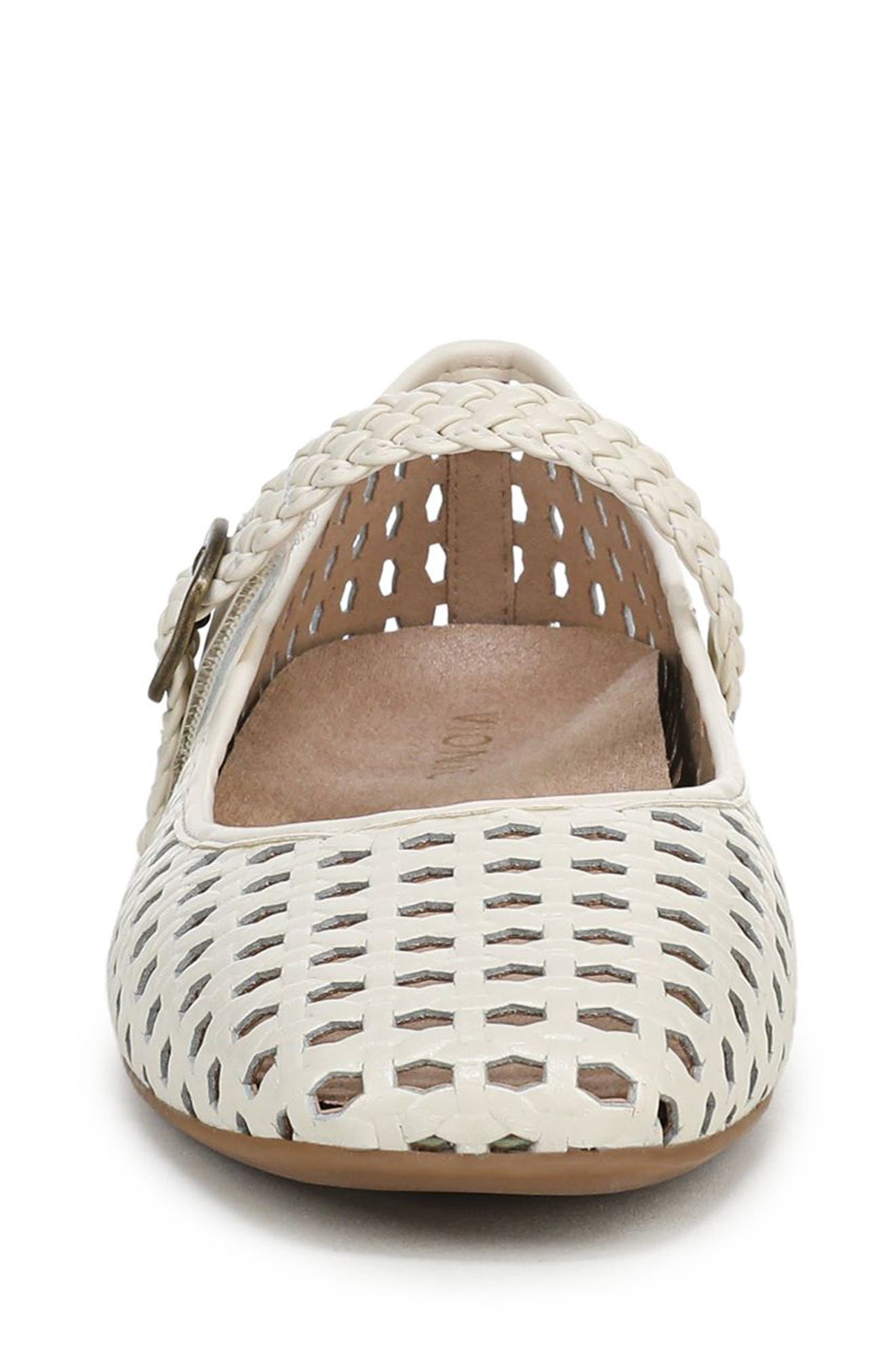 Alameda Woven Mary Jane Flat, Alternate, color, IVORY