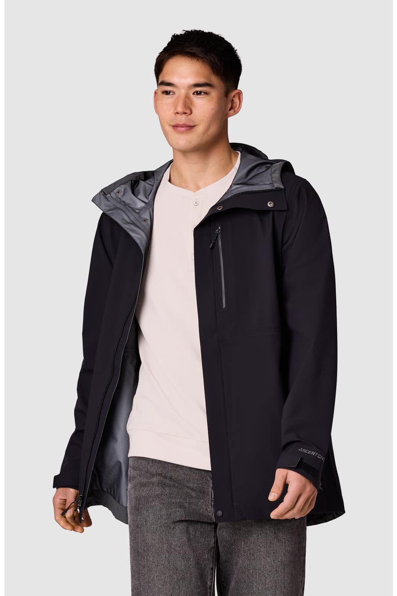Foray 3L Trench, Alternate, color, BLACK