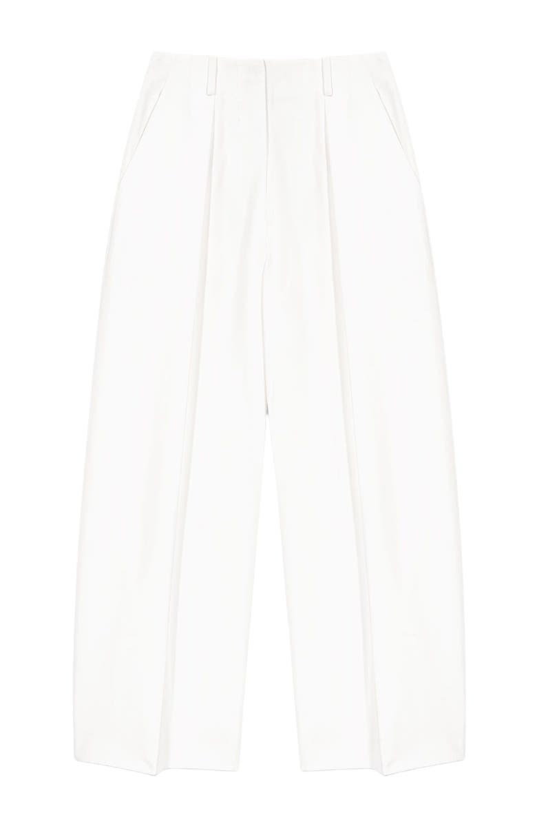 maje Balloon suit trousers, Alternate, color, White