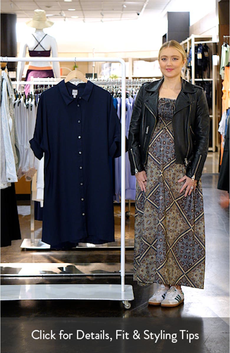 Devon Short Sleeve Shirtdress, sales video thumbnail