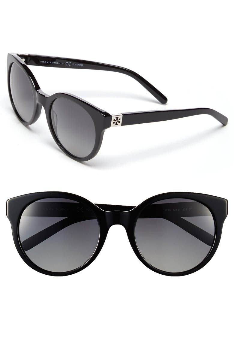 Tory Burch 54mm Polarized Cat Eye Sunglasses, Main, color, 
