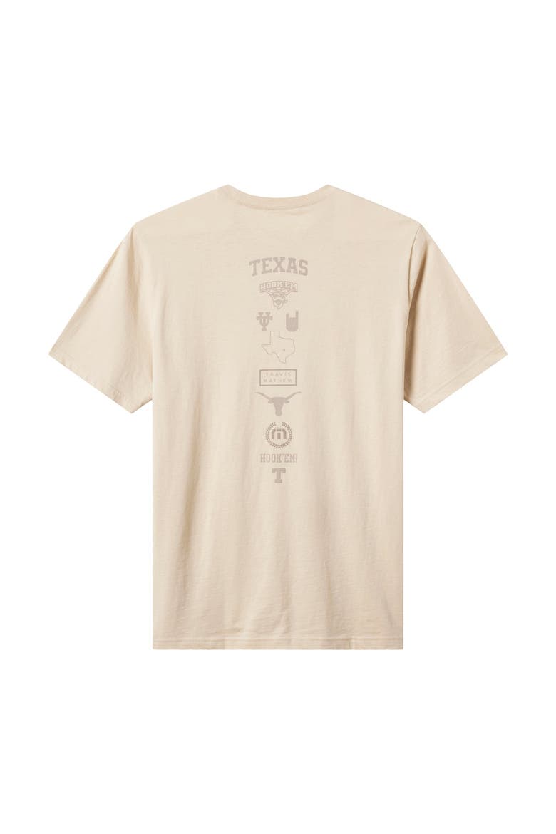 Men's TravisMathew  Tan Texas Longhorns College T-Shirt, Alternate, color, Tan