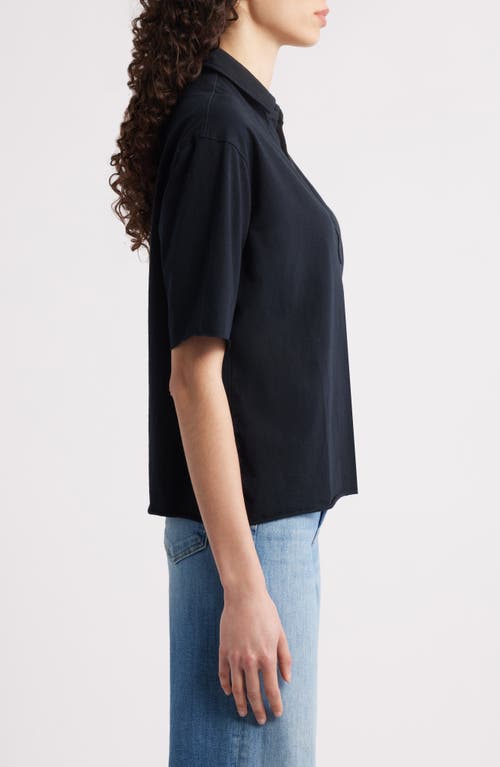 Frank & Eileen Patty Short Sleeve Henley In British Royal Navy