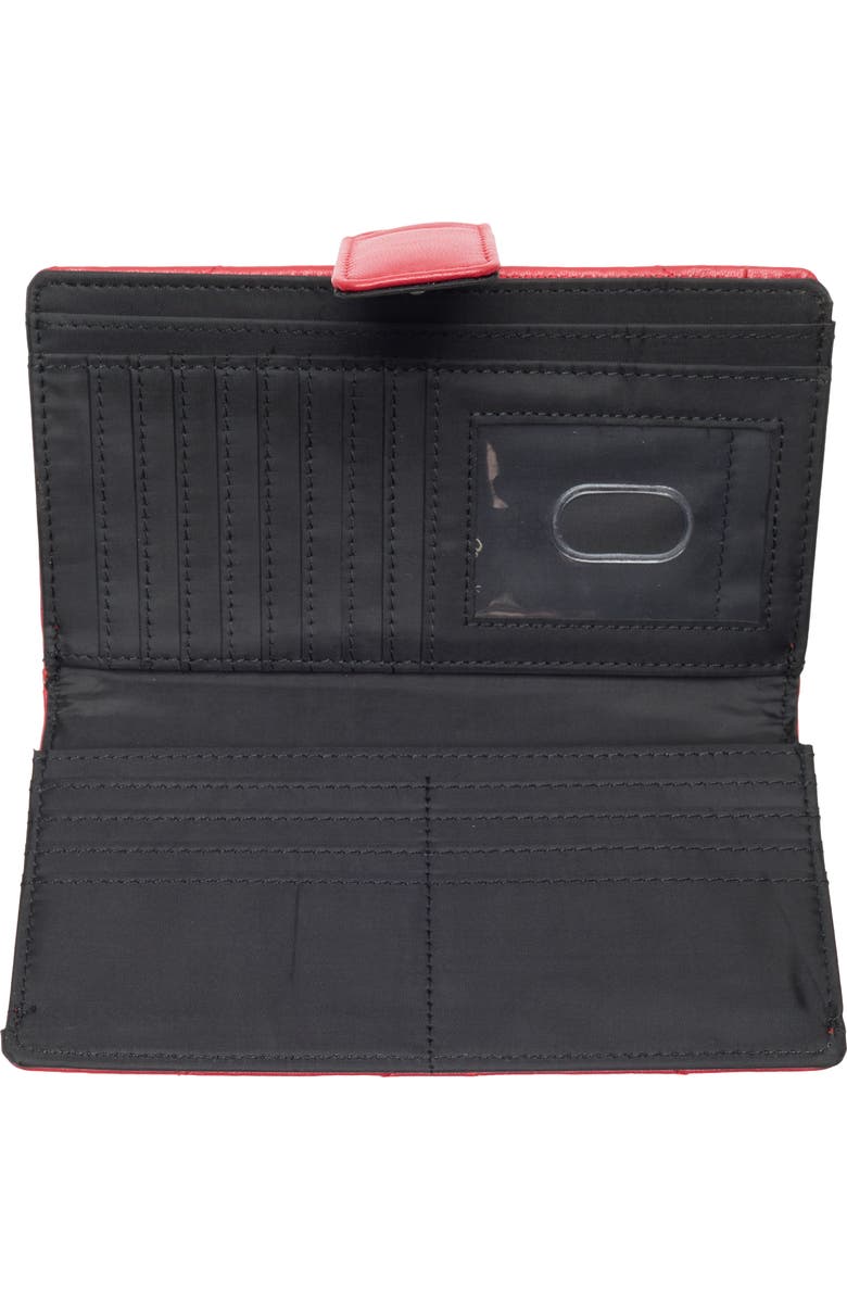 MUNDI SMALL LEATHER GOODS Quilted Tab Frame Clutch, Alternate, color, Bright Red