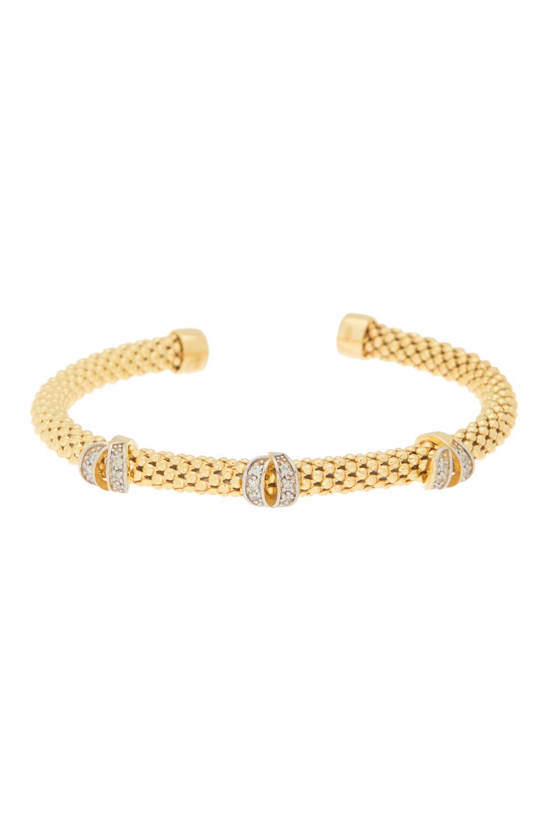 Diamond Bangle Bracelet - 0.18ct., Main, color, YELLOW GOLD